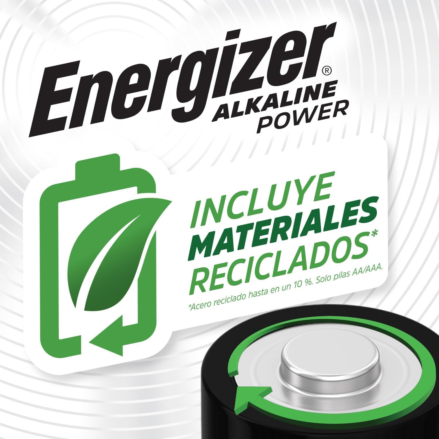 Energizer Alkaline Power Pilas AA + AAA (Paquete de 48) - 24AA y 24AAA Unidades - 1,5V Baterías Alcalinas - Embalaje 100% reciclable y sin plástico - 7 años de Vida útil [Exclusivo en Amazon]