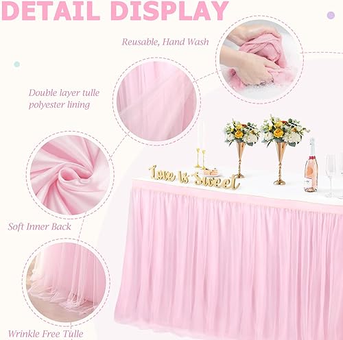 Miniatura 11 de Faldas de mesa negras para mesas rectangulares de 6 pies, funda de elastano para mesas de 6 pies, mantel elástico, lavable, resistente a