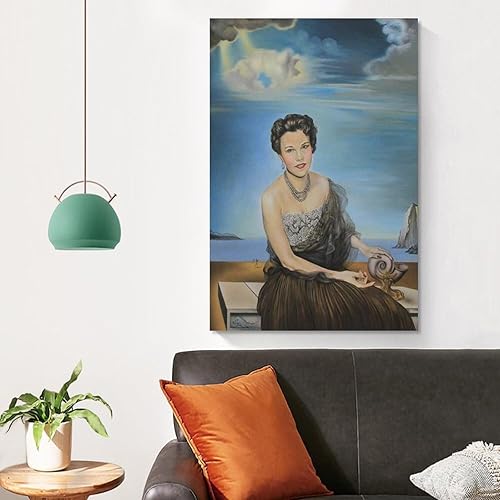 Miniatura 4 de Póster de Salvador Dalí - Retrato de Dolores Suero Falla, decoración del hogar, arte de pared, impresión para dormitorio, pintura decorativa,