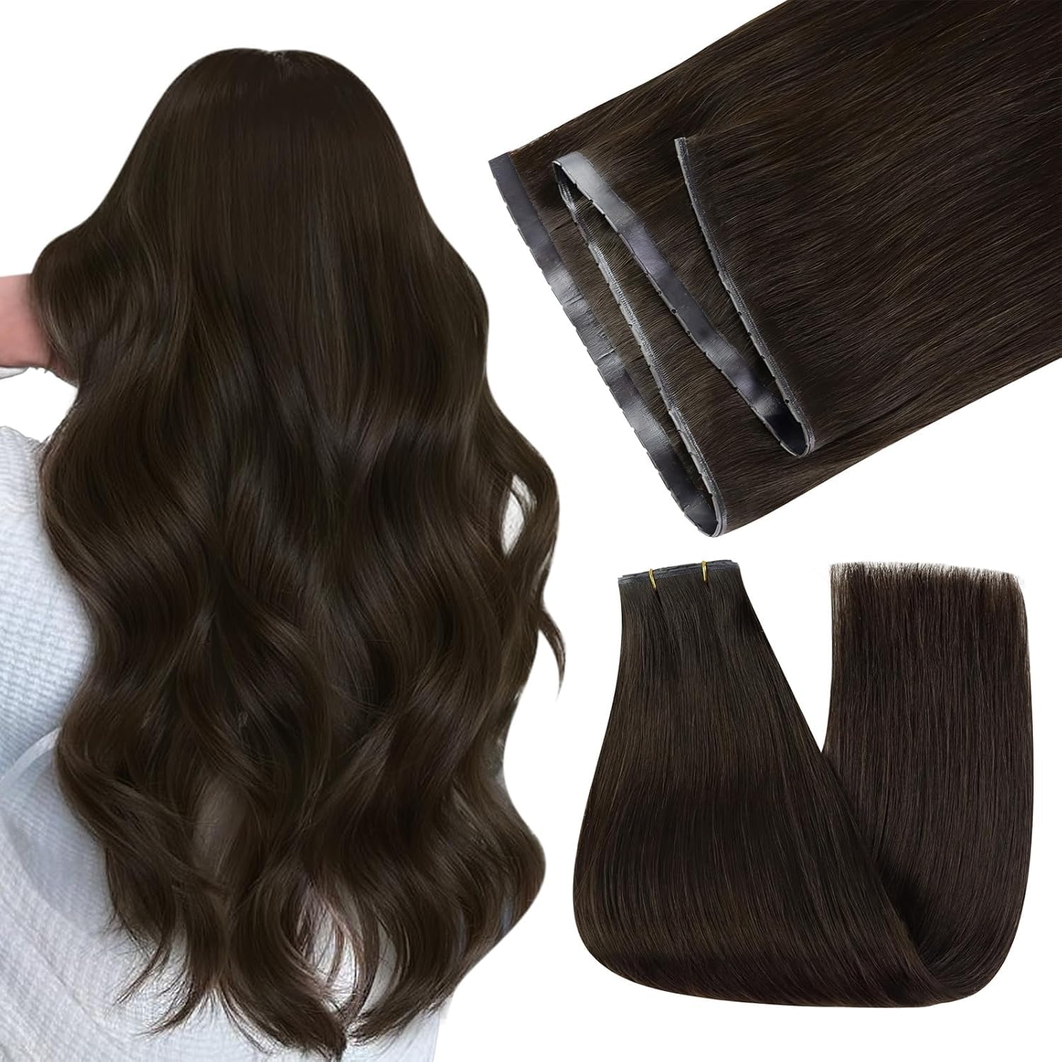Easyouth Extension Echthaar Weiche Textur Extensions Remy Haar