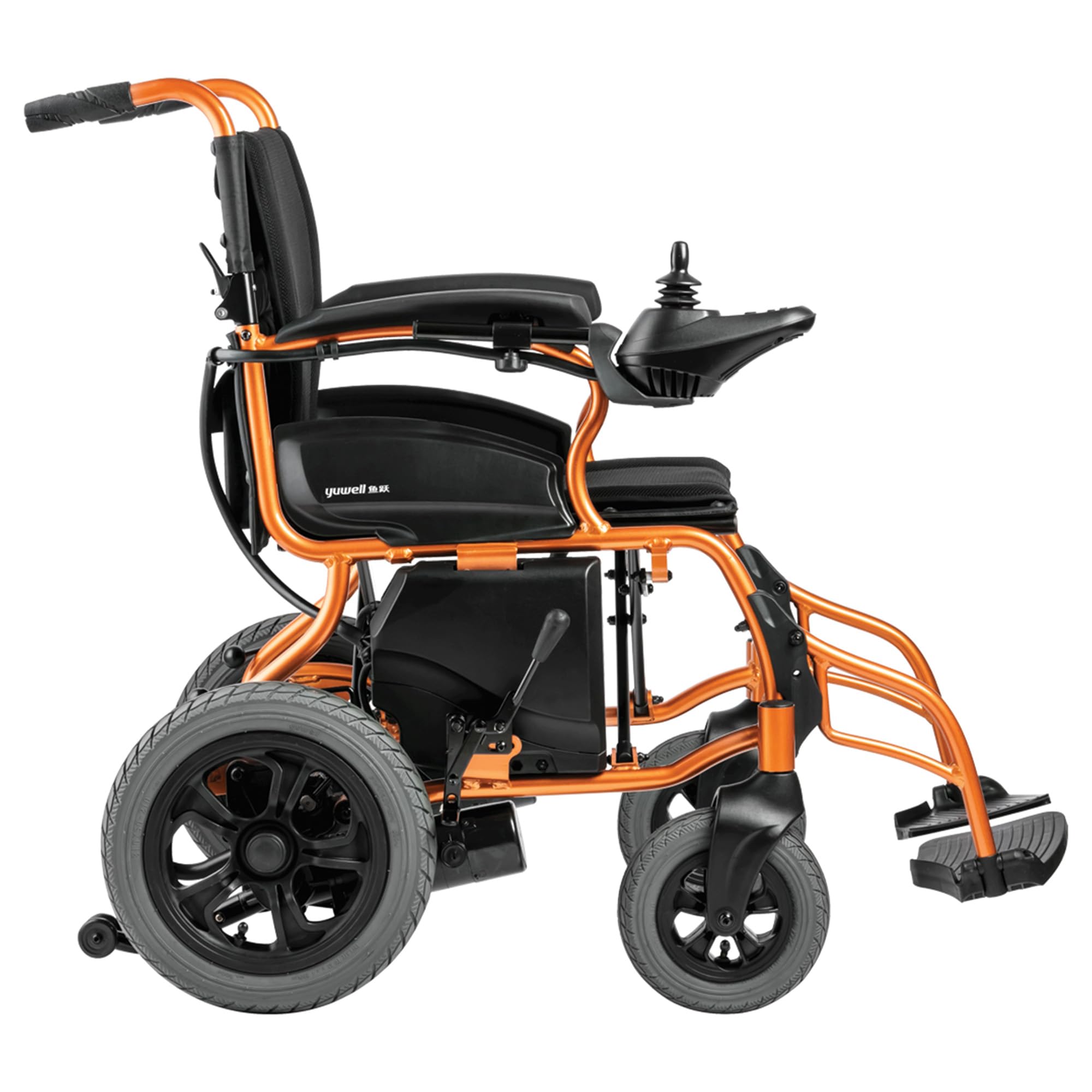 YUWELL Silla de ruedas eléctrica para uso diario dentro y fuera del hogar, modos eléctrico y manual seleccionables, 43290