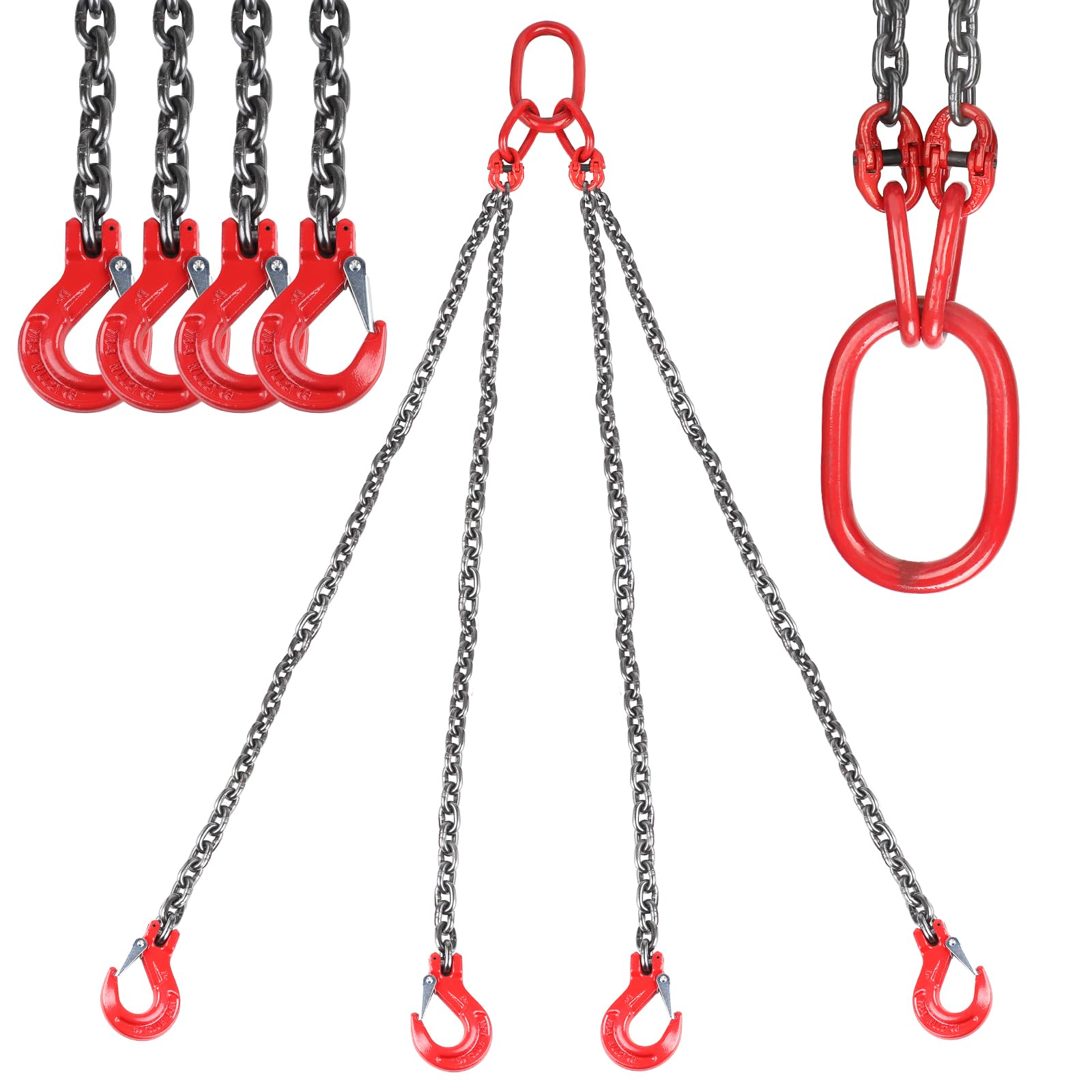 DBREAKS Cadena colgante de 4 hilos 2m x 6T forestal G80 elevación