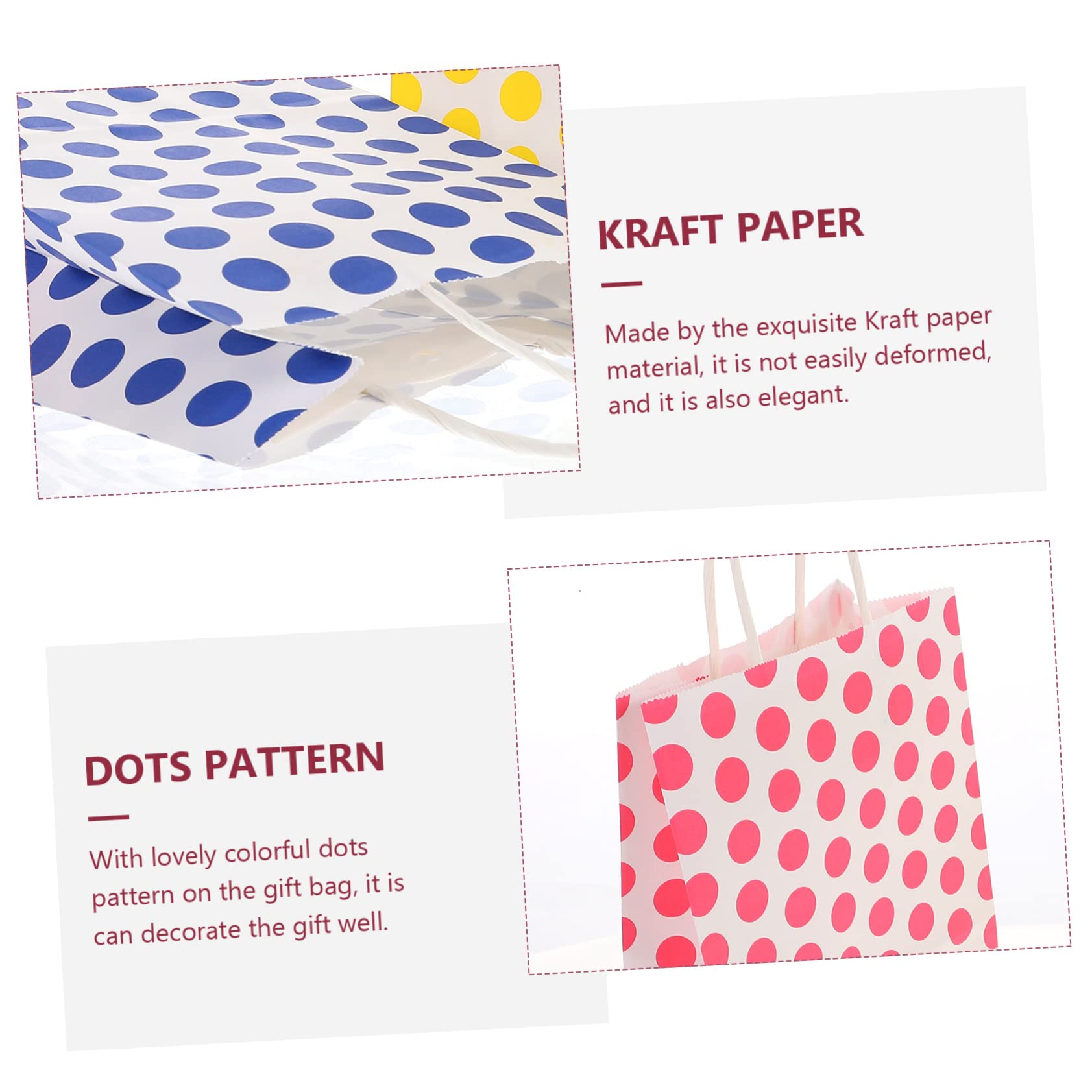 COLLBATH Lot de Sachets en Papier Kraft de Taille Moyenne pour de Bonbons pour Fête Fête