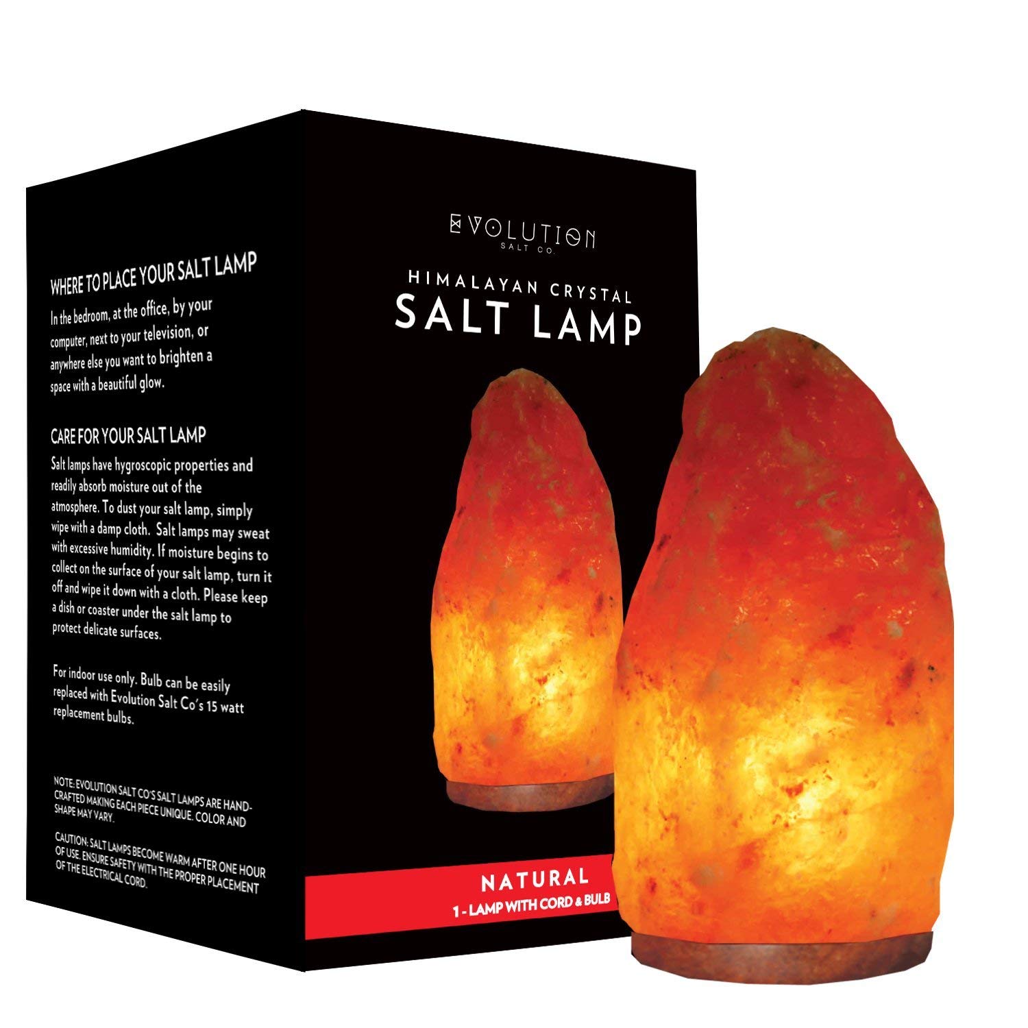 Evolution Salt ENL-04 Himalayan Natural Crystal Salt Lamp, Medium