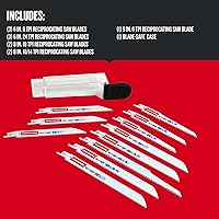 Vista 3 de CRAFTSMAN Kit de hoja de sierra recíproca de 11 piezas con estuche (2058838)