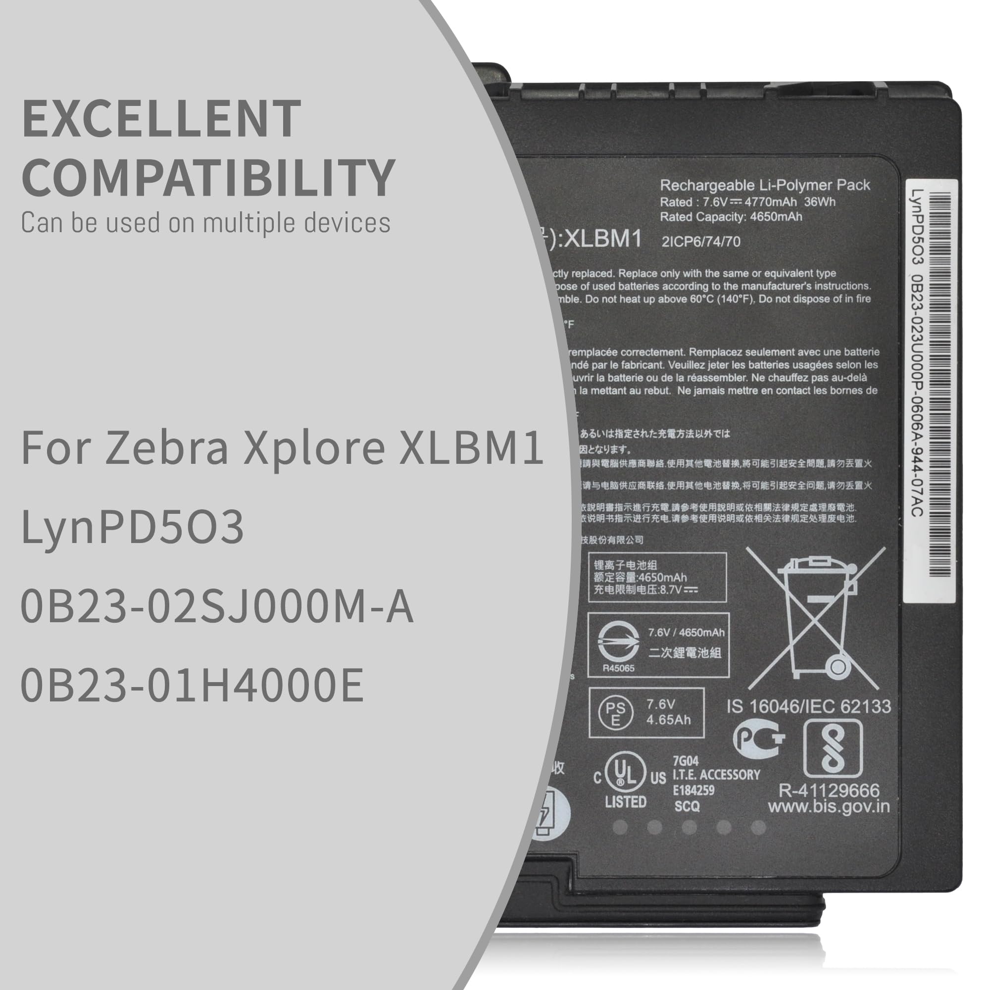 Amazon.com: DFTIM 4770mAh New Replacement Battery for Zebra Xplore