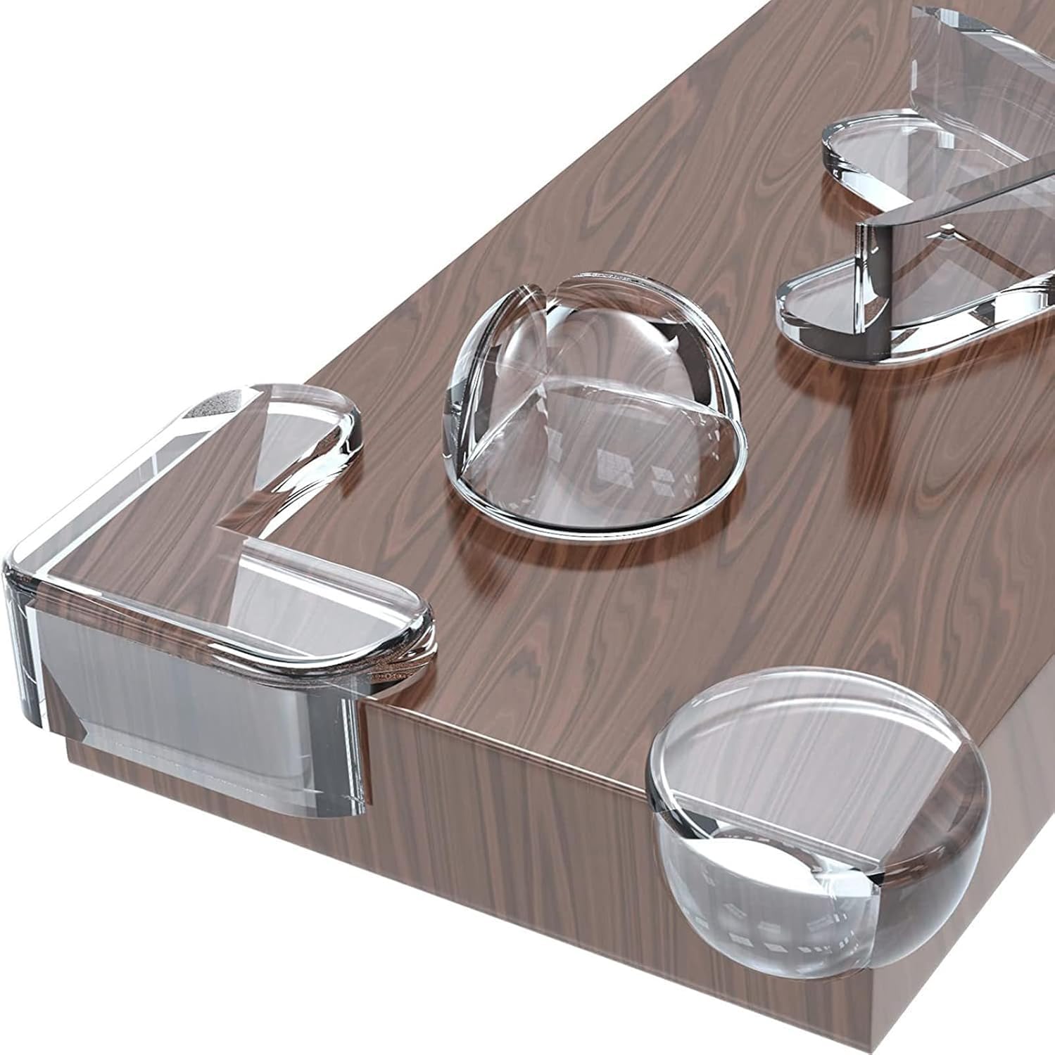 Meekye 20 Stück Kantenschutz Baby Eckenschutz Baby, Kantenschutz für Möbel Tischkantenschutz Selbstklebend Transparent, Kinder Eckenschutz Kantenschutz um Baby vor Verletzungen zu Schützen