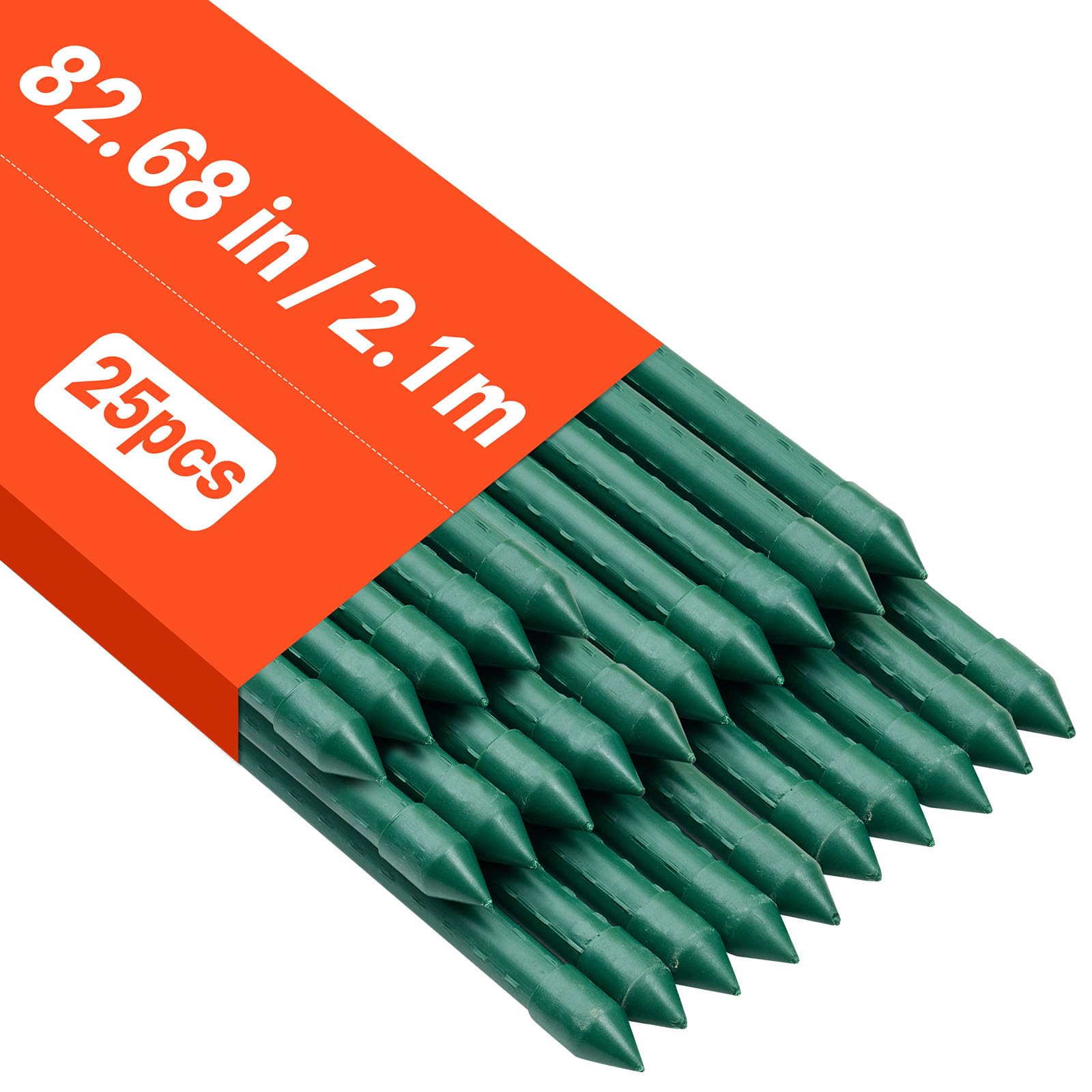 Amazon.com : VEVOR Garden Stakes, 25 Pack, 82.68 inch, Plastic