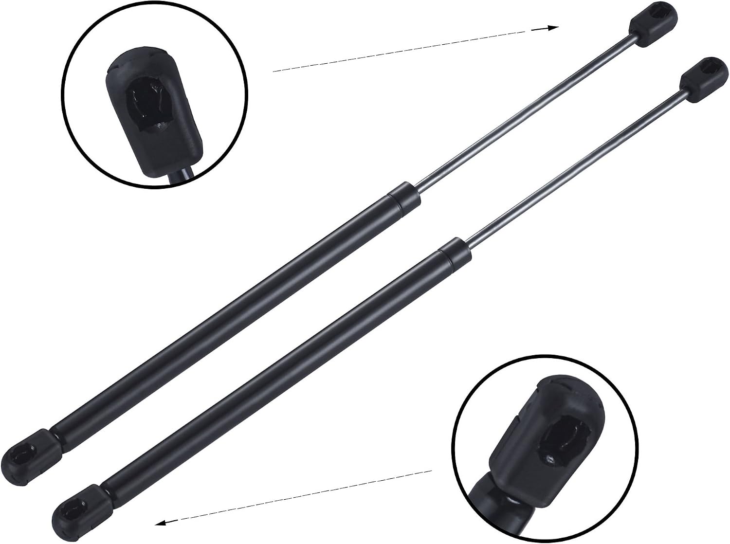 ENA Set of 2 Front Hood Gas Charged Lift Support Compatible with Jeep 2002 2003 2004 2005 2006 2007 Liberty Replacement for 4366 SG314037