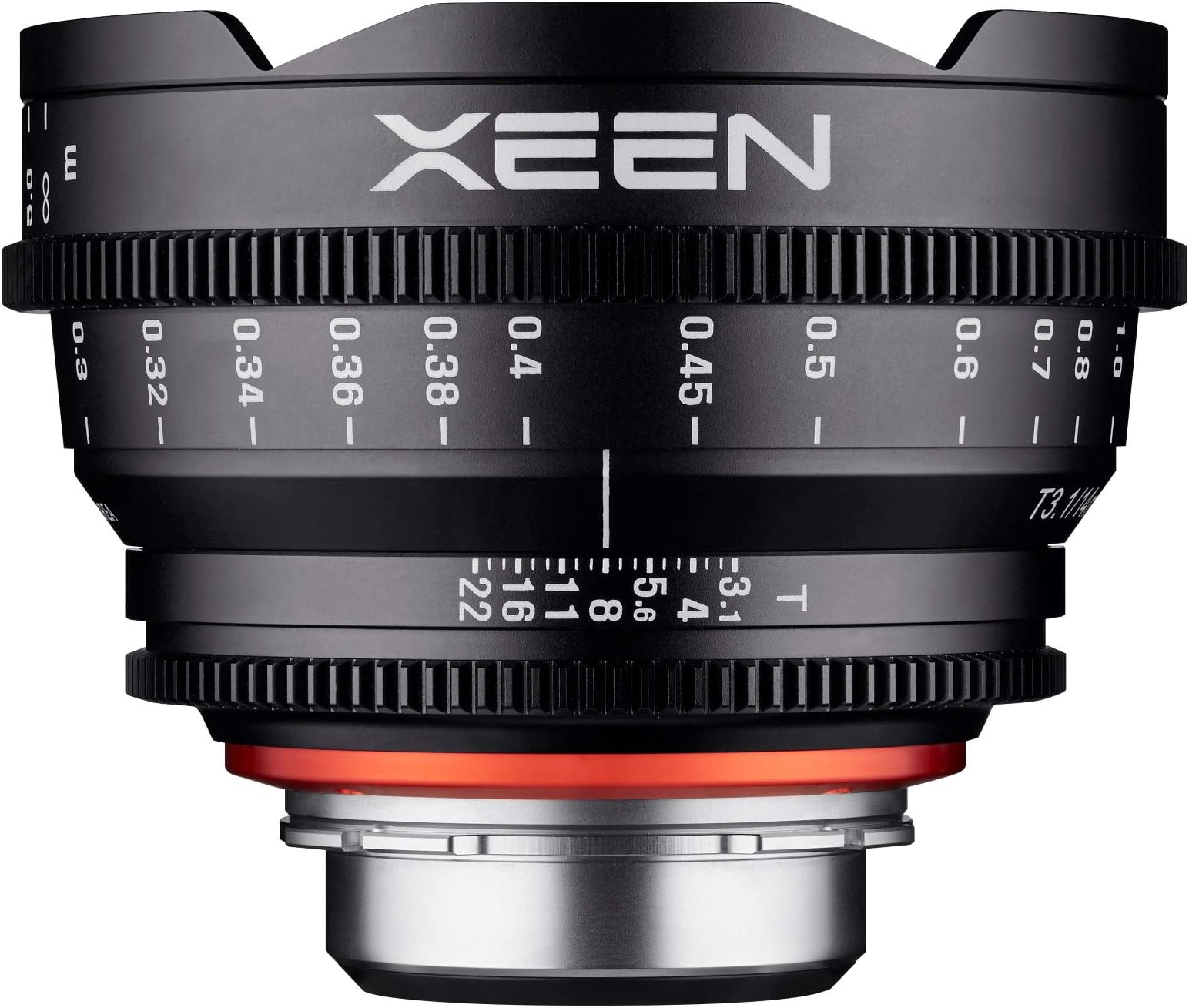 XEEN Cinema 14 mm T3.1 Sony E Full Format Lens MF Cine Video Lens for High Resolutions with Follow Focus Sprockets