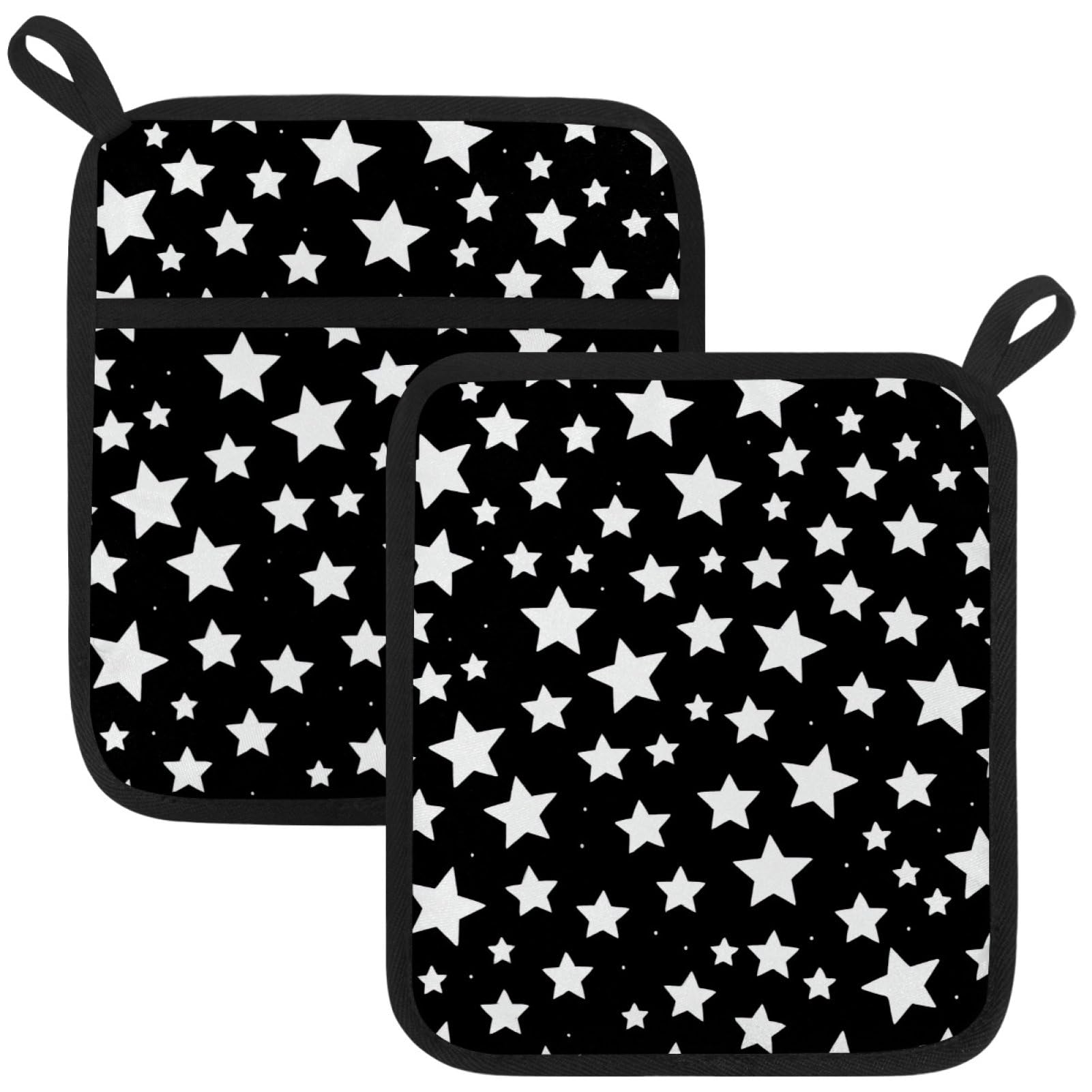 VAPOKF Pentagram Pot Holder, Heat Resistant Oven Cloths, Potholders & Oven Gloves, for Kitchen Cooking & Baking, Thick & Safe, Protection of Hands From Hot Utensils
