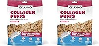 Vista 10 de Icelandic+ Colágeno Puffs: Colágeno de carne al horno con médula de cordero 2.5oz – Golosinas para perros medianos y grandes, crujientes bocadillos
