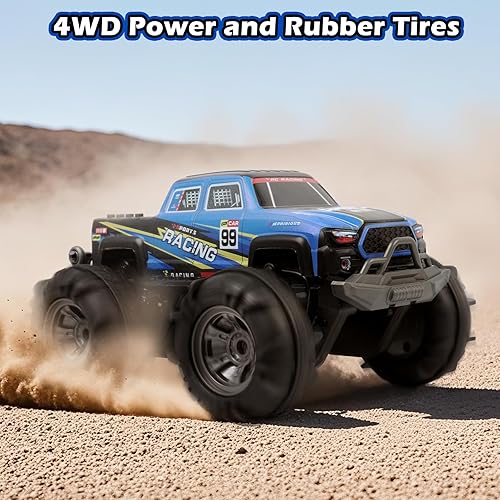 Miniatura 8 de Carro de control remoto impermeable Monster Truck Gesture, 4WD anfibio controlado a mano, juguete de control remoto para niños, vehículo todoterreno