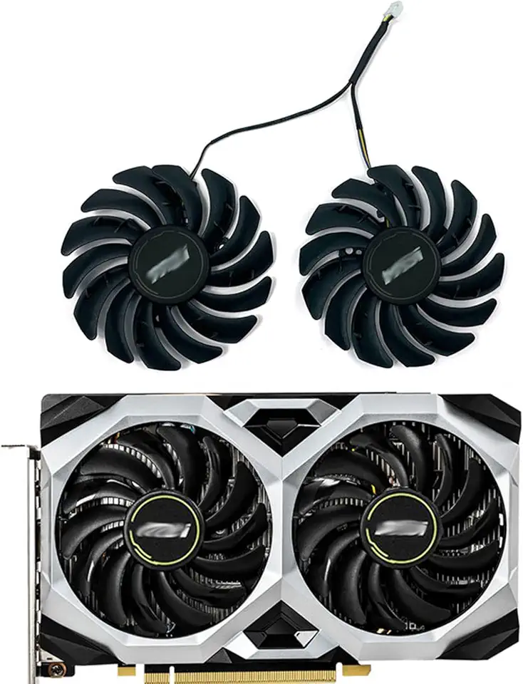 2pcs 87mm PLD09210S12HH 1660 Super GPU Fan for MSI GeForce GTX 1660 Super 1660Ti RTX 2060 Ventus XS OC Cooling Graphics Card Fan