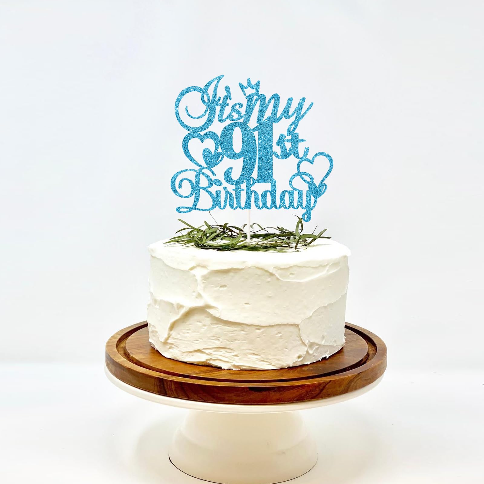Amazon.co.jp: It's My 91歳の誕生日ケーキトッパー - ブルー