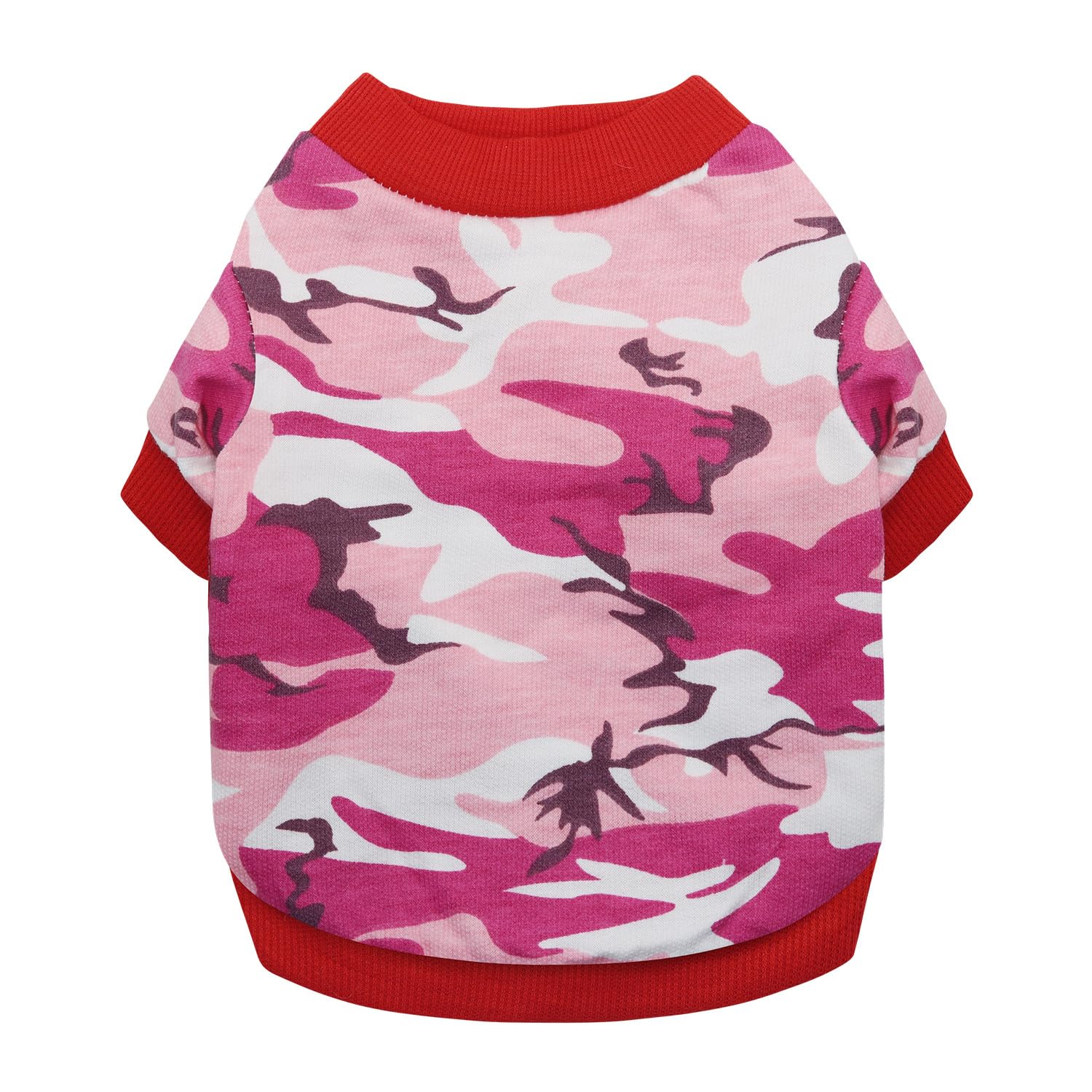 DOTEYAYP Small Dog Camo Shirt Pet T Shirt for Boys Girls Puppy Cats (Large, Pink)