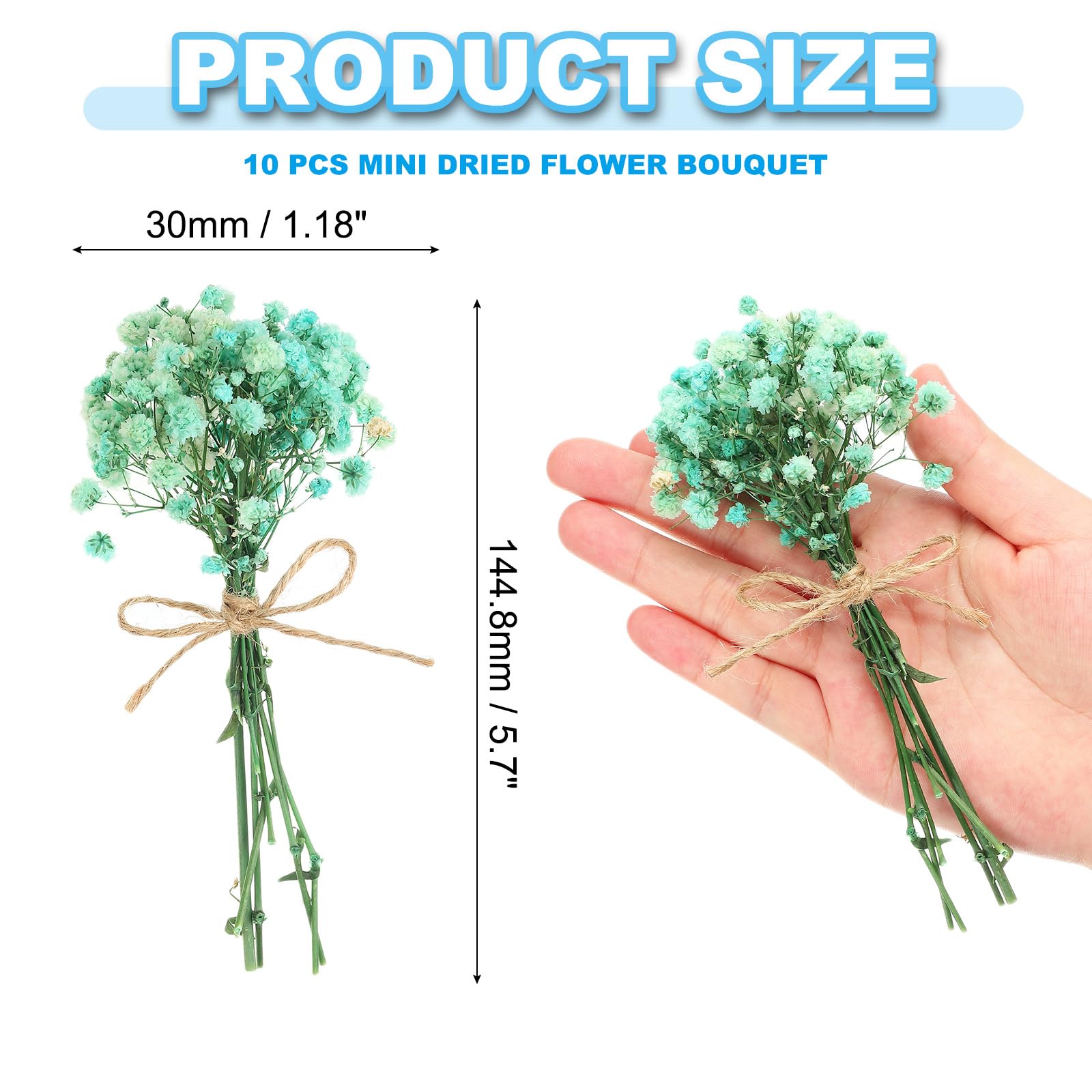 PATIKIL Mini Dried Flower Bouquet - Image 2