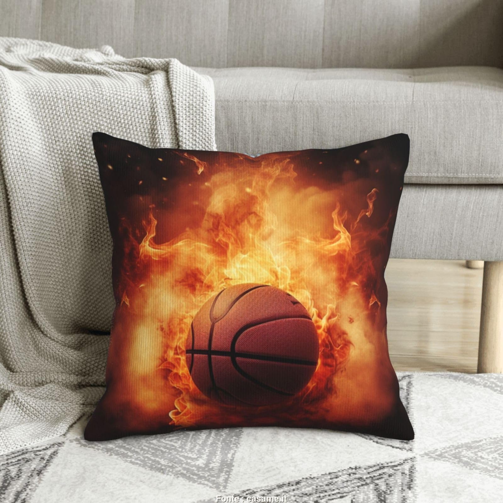 Housses de coussin décoratives en velours pour canapé et lit