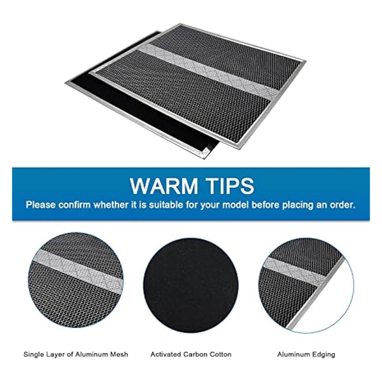 Filtro for Cappa Da Cucina Confezione Da 4 HPF36 Non Canalizzato S97020466 Tipo XC Con Clip