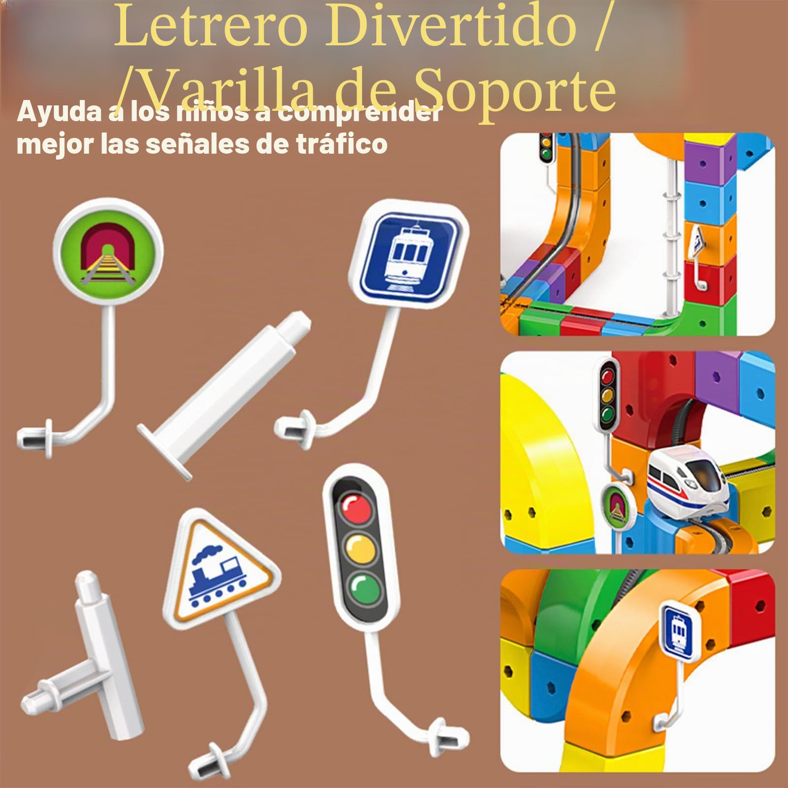 Clickrail Electric Train Set, DIY Cube Track, Cubix 3D Tren Magnetico Juguete con Gravedad Defying, Klickrail Block Bloques Mágicos y Tren Motorizado, Trens Eléctrico Regalo para Niños (123 Piezas)