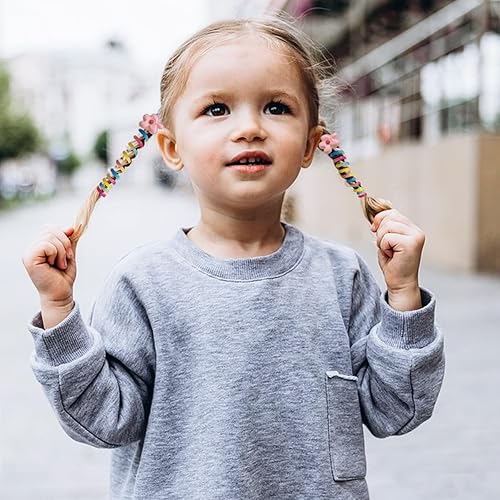 Miniatura 7 de 4 lazos para el cabello en espiral coloridos, soportes para cola de caballo para teléfono, bobinas de pelo impermeables y elegantes para niñas, sin