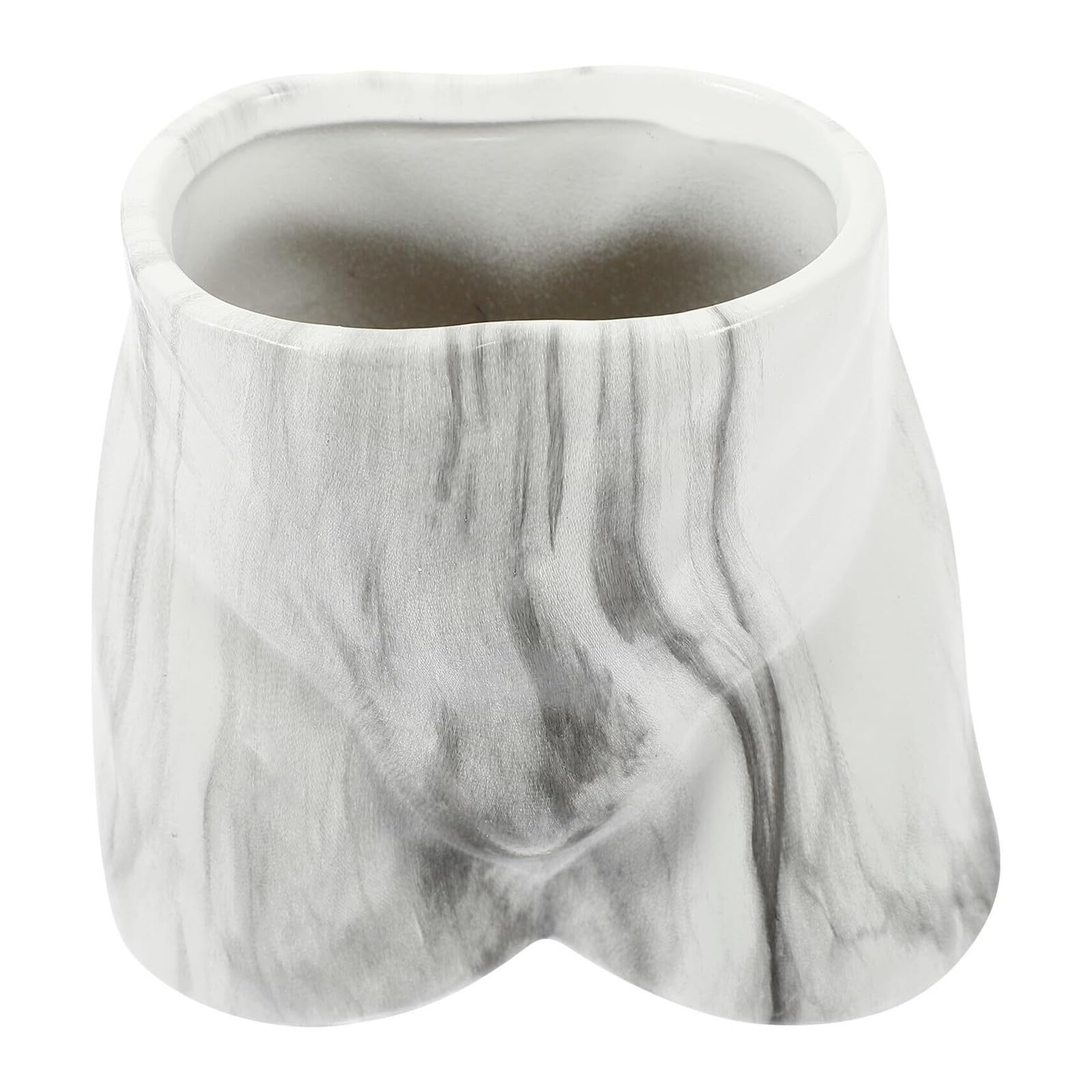 Vintage Ceramic Flower Holder Marble Pattern Abstract Vase For Home Décor Decorative Figurine Housewarming Gift