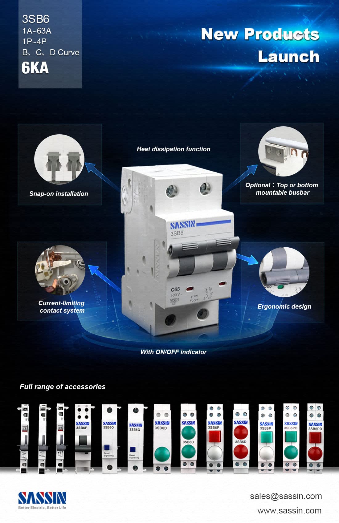 Interruptor Magnetotérmico 2P 50A