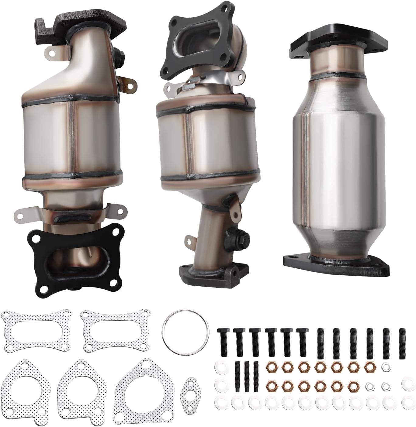 Catalytic Converter Kit for with 2008-2017 Accord、2008-2019 Odyssey、Pilot、Crosstour、 Accord Crosstour、Passport、Ridgeline 3.5L & 2010-2020 MDX、TL、TLX 、TSX、ZDX、RDX、RL、RXL 3.5L,OE 16658,EPA Compliant