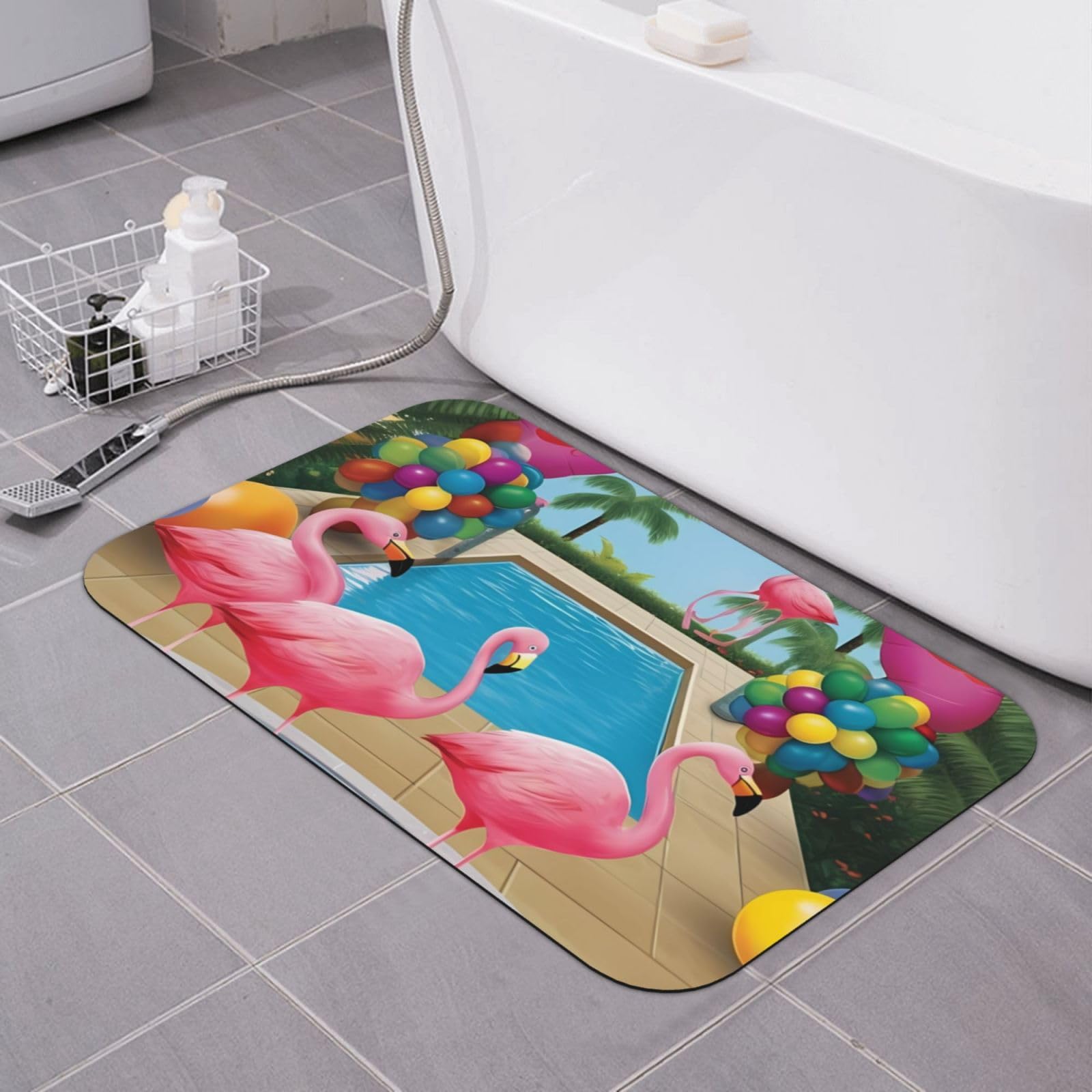 Tapis de bain en terre de diatomée antidérapant pour éviter les glissades et les sols mouillés