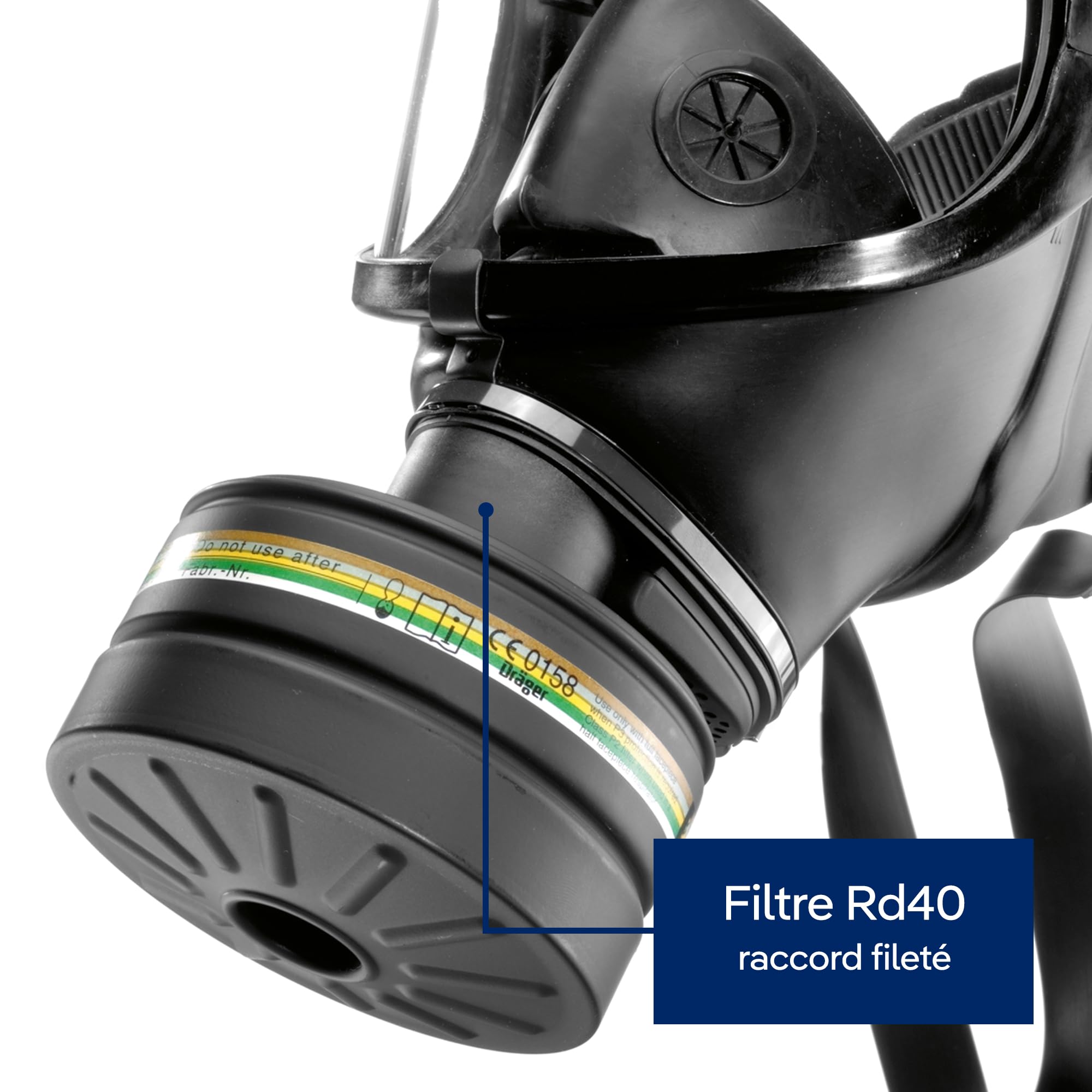 Dräger Rd40 Filtre de protection civile classe de protection A2B2E2K2-P3 R