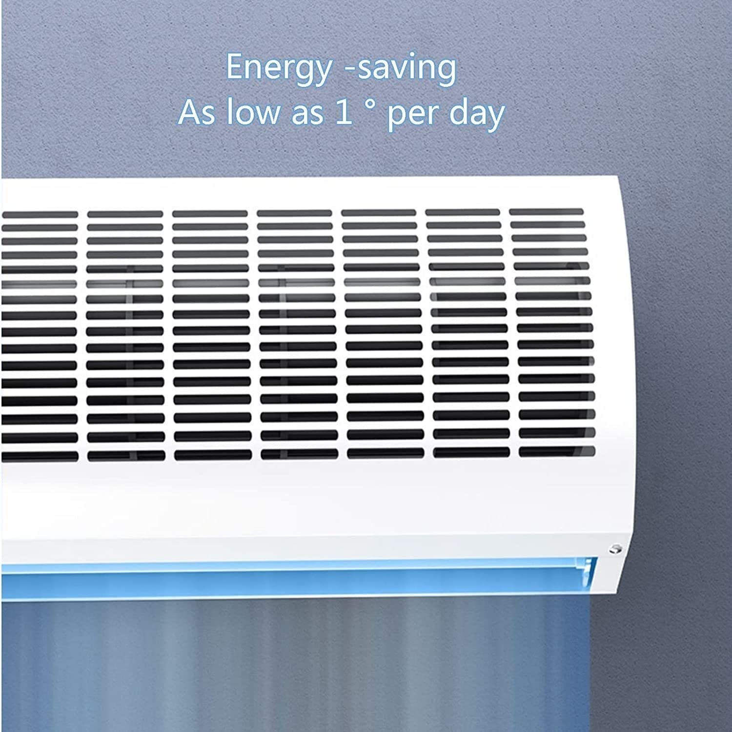 Komercyjna kurtyna powietrzna, duży wentylator kurtyny powietrznej z pilotem zdalnego sterowania, niski poziom hałasu, niewidoczny montaż dla efektywności energetycznej i komfortu