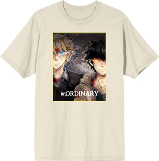 WEBTOON UnOrdinary Arlo & John Poster Art Crew Neck Short Sleeve Natural Men's T-Shirt