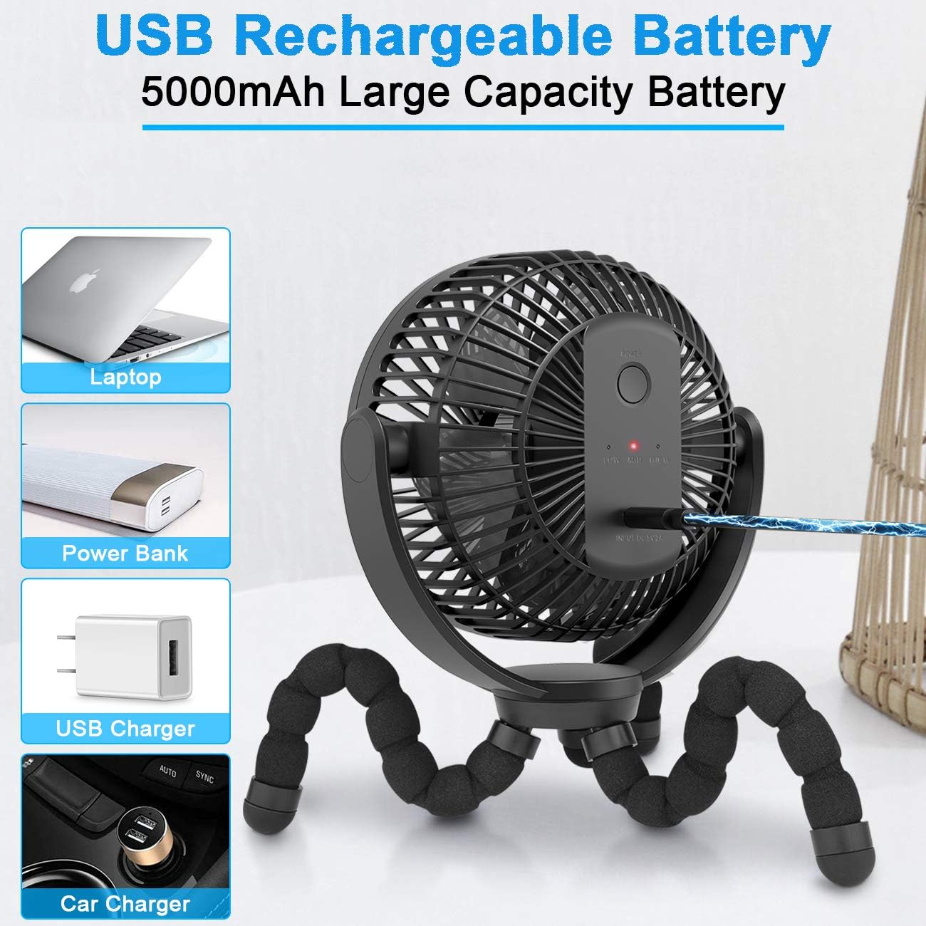 Buy Slenpet Clip Fan With Flexible Tripod