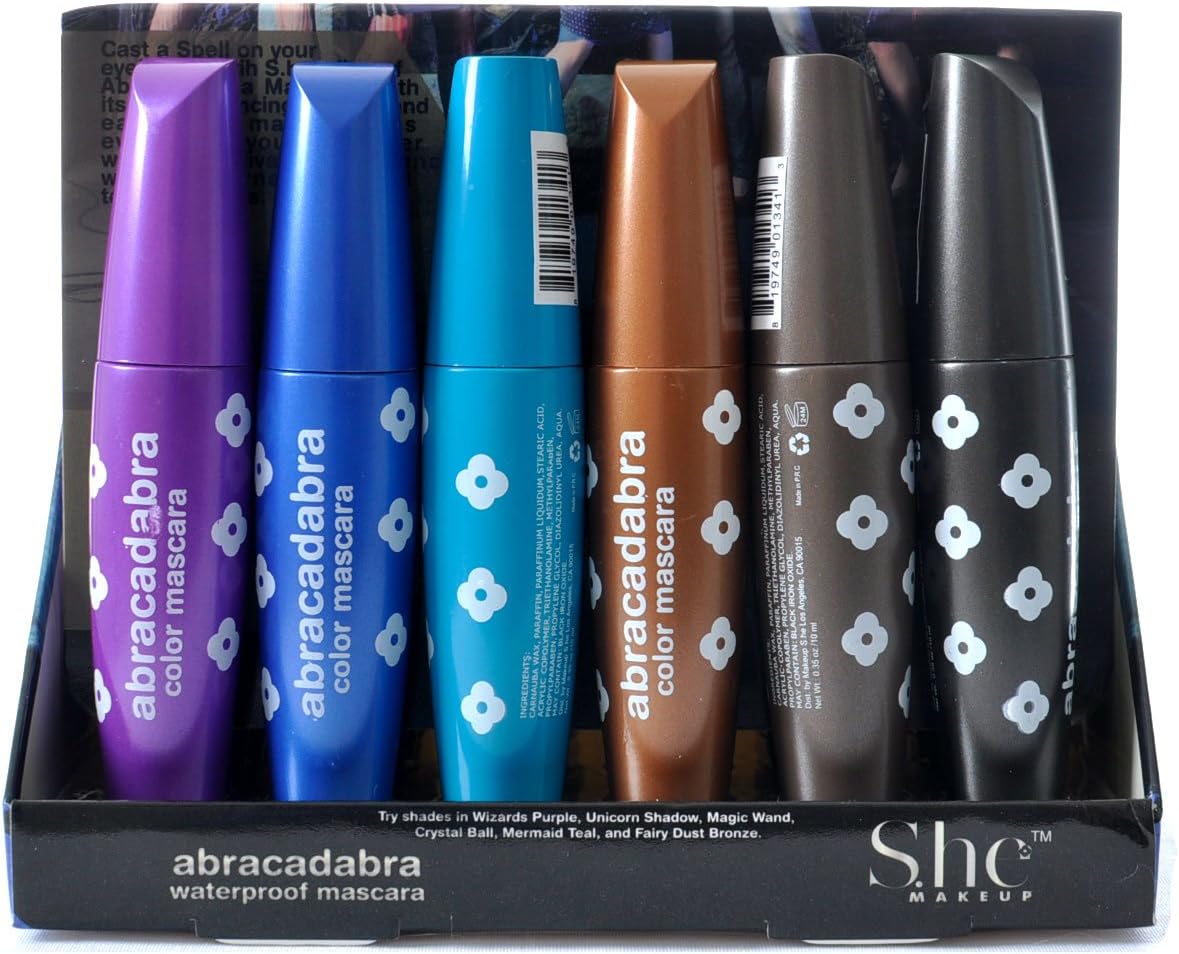 She Makeup Waterproof Mascara 6 Diffent Color 2 Dozen