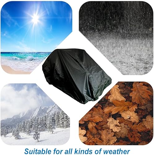 Miniatura 6 de Cokeman KT196 - Funda de almacenamiento para Go Kart de 2 plazas, protección para todo tipo de clima, resistente 420D, resistente al agua,