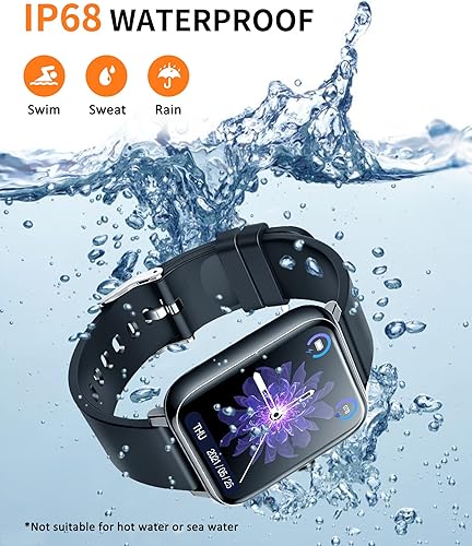 Miniatura 5 de ANCwear Reloj inteligente reloj de correr con pantalla táctil de 169 pulgadas con podómetro monitor de presión arterial y frecuencia cardíaca reloj