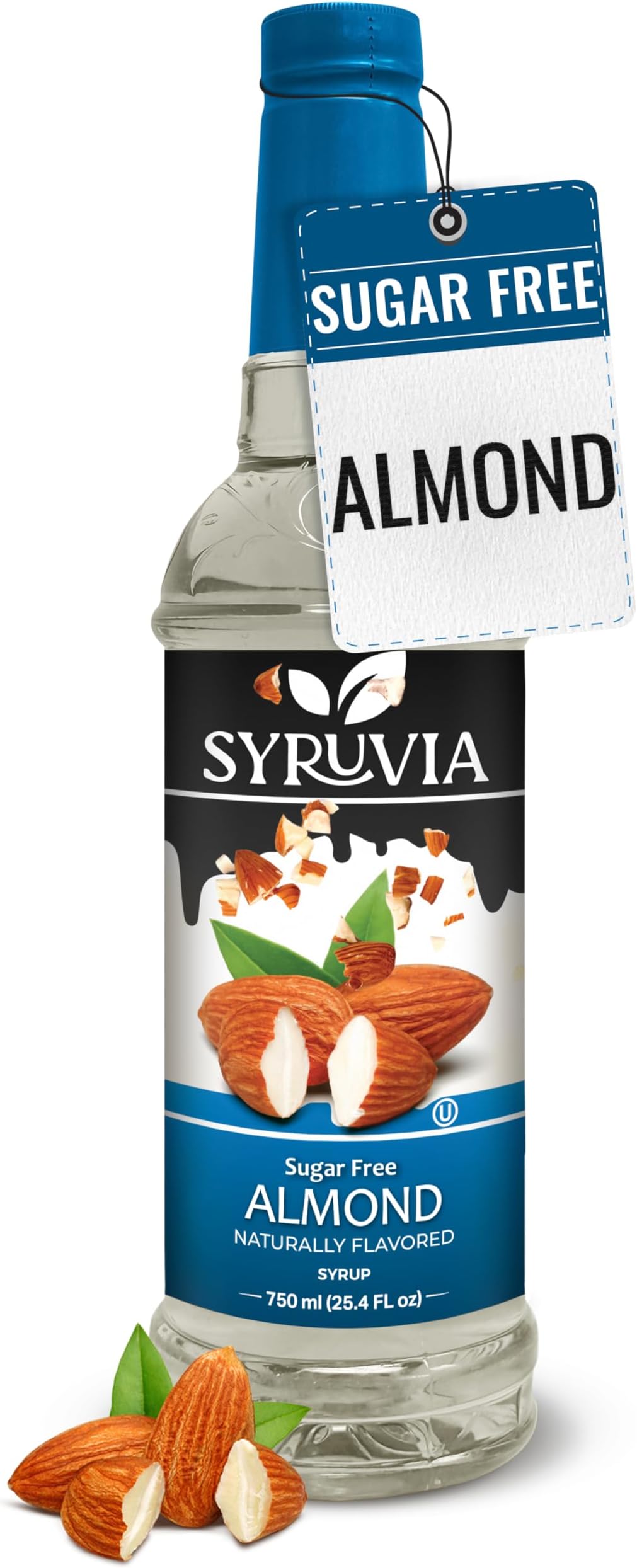 Sugar Free Coffee Syrup, Almond Flavored Syrup for Drinks, Lattes, and Desserts – 25.4 fl oz