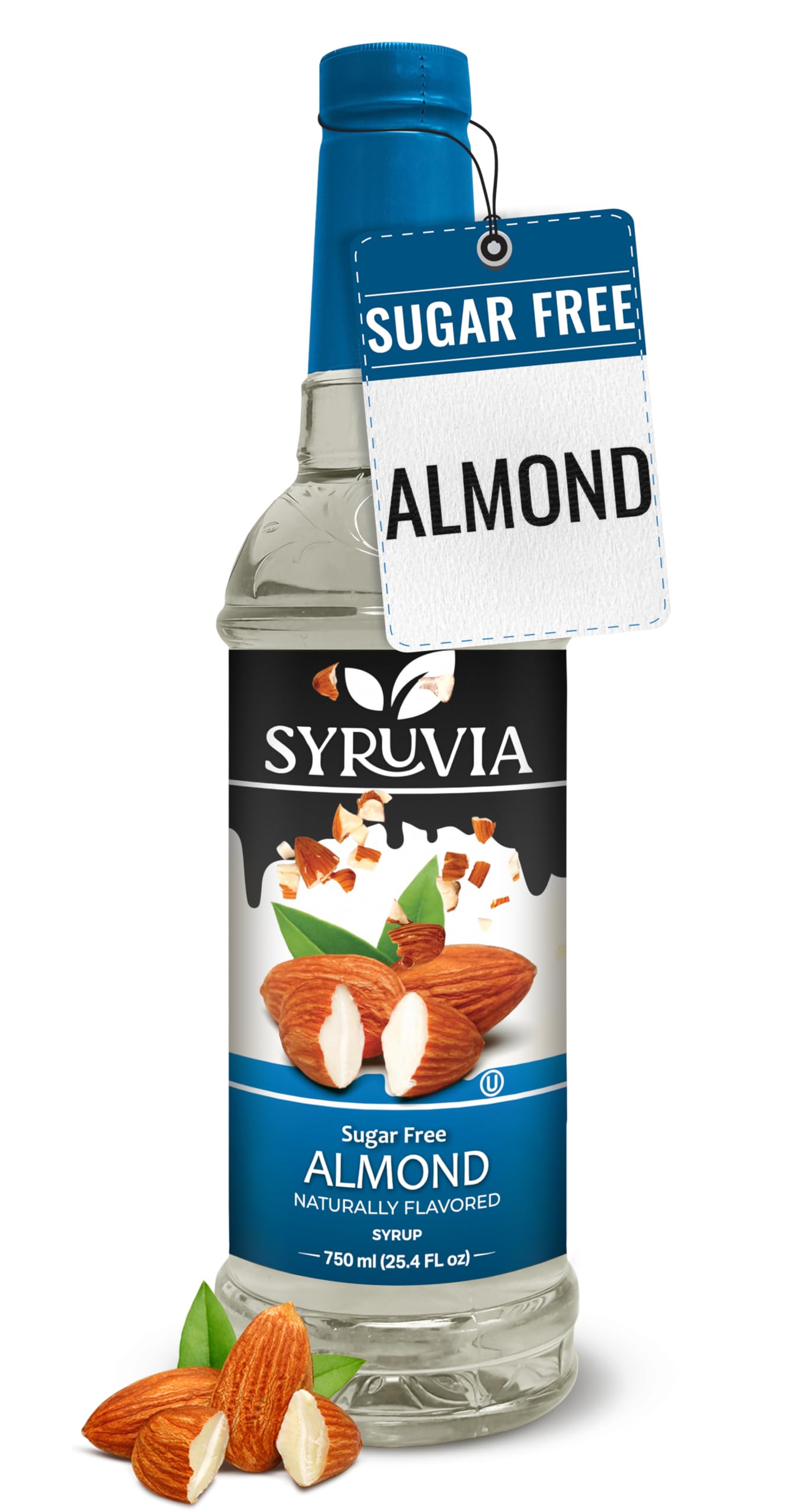 Sugar Free Coffee Syrup, Almond Flavored Syrup for Drinks, Lattes, and Desserts – 25.4 fl oz