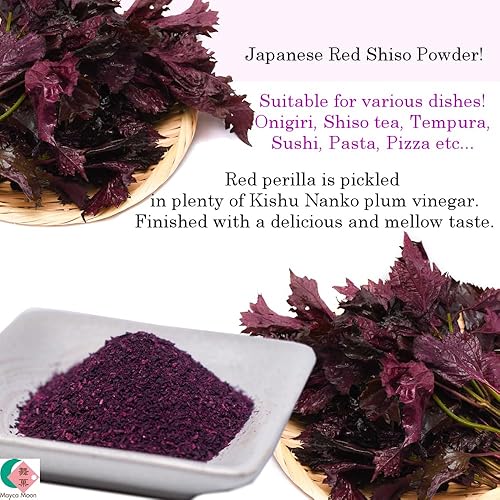 Miniatura 2 de Mayca Moon Condimento de arroz con perilla roja en polvo Shiso rojo japonés (1.76 oz (50 g))