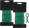 tenn well 3.5mm Garden Wire, 16M Flexible Soft Plant Wires Twist Ties for Gardening Climbing Plants, Vines, Shrubs and Flowers Green