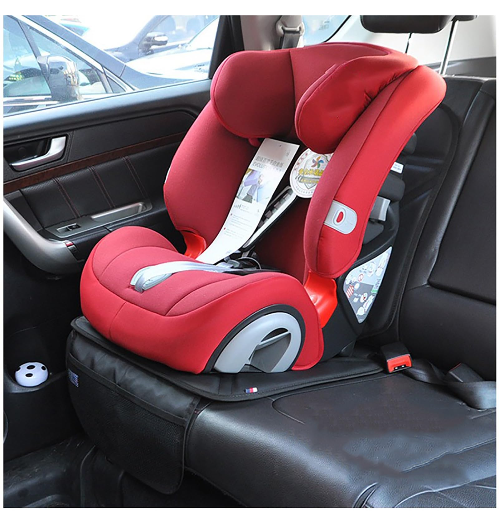 Kindersitzunterlage geeignete Sitzschoner Auto Kindersitz mit Anti-Rutsch Funktion Autositzschoner Autositzauflage Sitzschutz(C)
