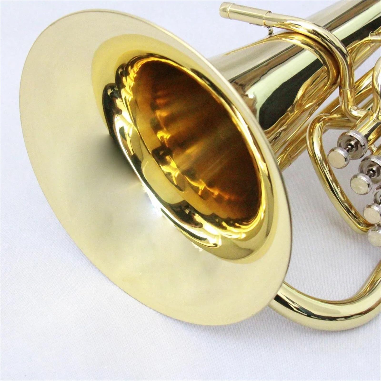 Eufonium Mosiądzu Euphonium Gold Lakierowane 4 Zawory Mosiężne Instrumenty Muzyczne Aldult Profesjonalne Wykonanie