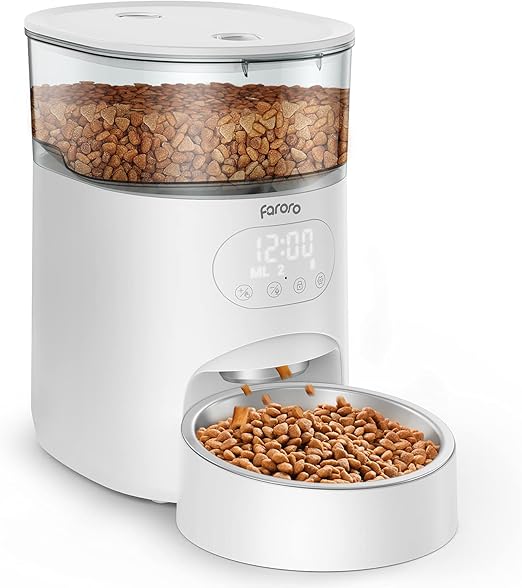 Faroro Automatic Cat Food Dispenser, 4L Automatic Dog
