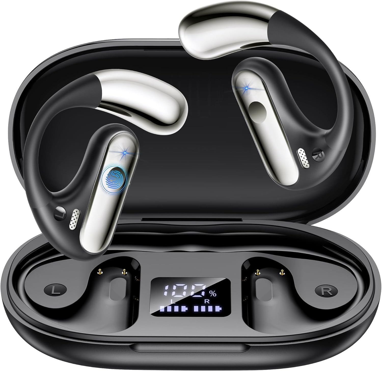 Wantek Cuffie con suono osseo, nuoto, Bluetooth IP68, impermeabili, nuoto, con memoria da 32 GB Wantek Cuffie con suono osseo, nuoto, Bluetooth IP68, impermeabili, nuoto, con memoria da 32 GB