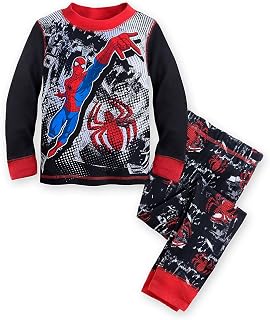Tienda de Disney Spider-Man Night Crawler PJ Pals – Juego de suspensión de pijama para niño, color negro