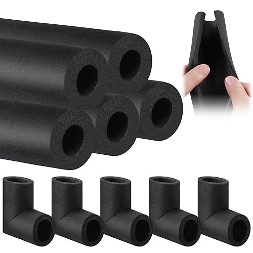 10 Pcs Insulation Foam Tube With Elbow - Inner Diameter
