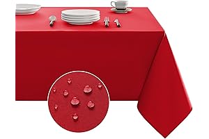 Red Table Cloth Rectangle: Spillproof and Style
