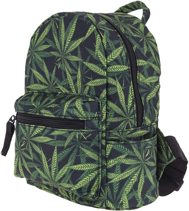 Yooce420 Leaf Backpack Casual Daypack Shoulder Bag Rucksack