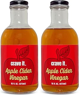 Crave It. Apple Cider Vinegar with Mother - Gut Health & Digestion - Made with Utah Honey - 16oz - 2pk