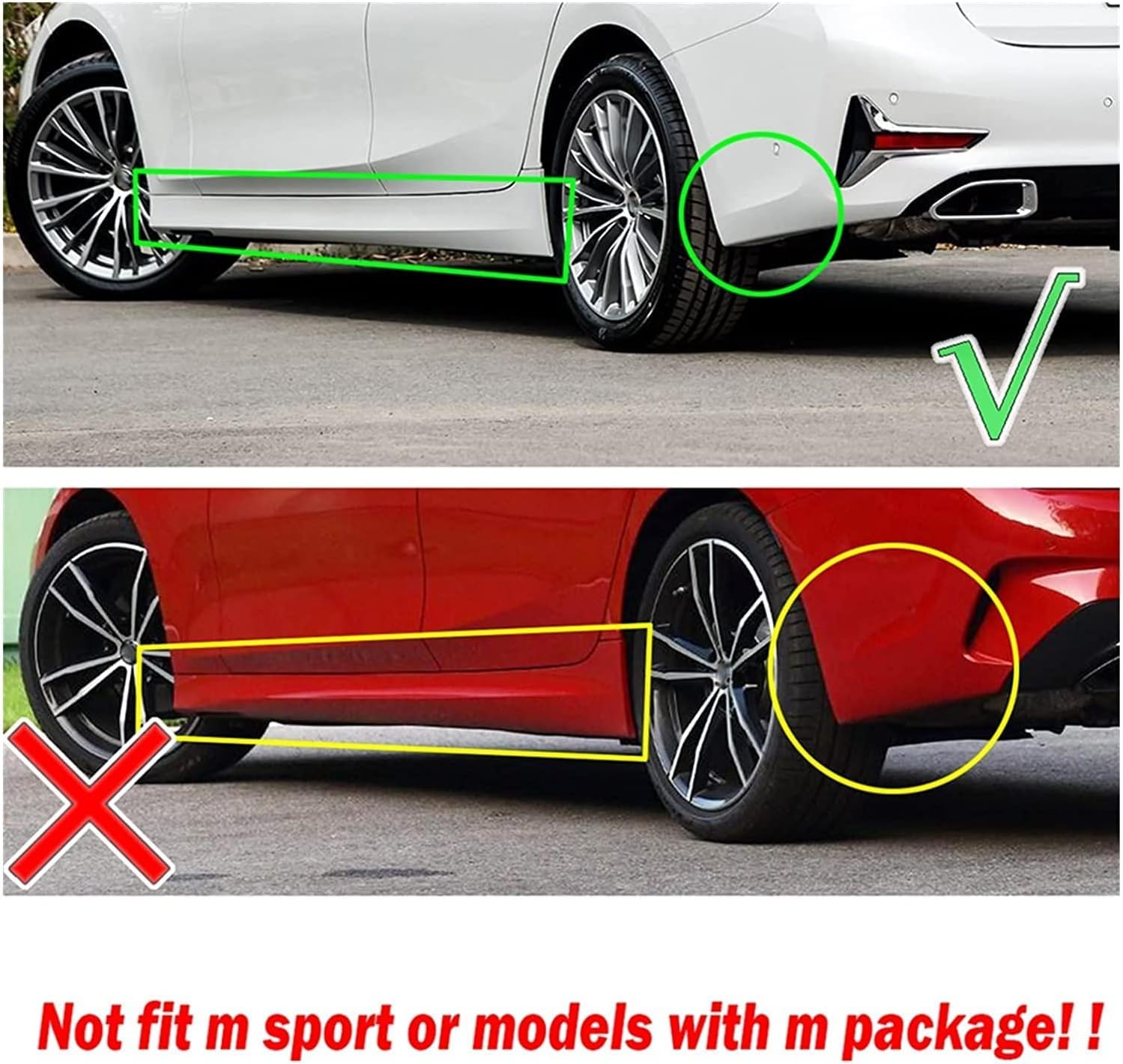 4 Pezzi Parafanghi Per BMW Serie 3 G21 Touring 2019-2022 | Paraspruzzi Anti Graffi E Fango - 4